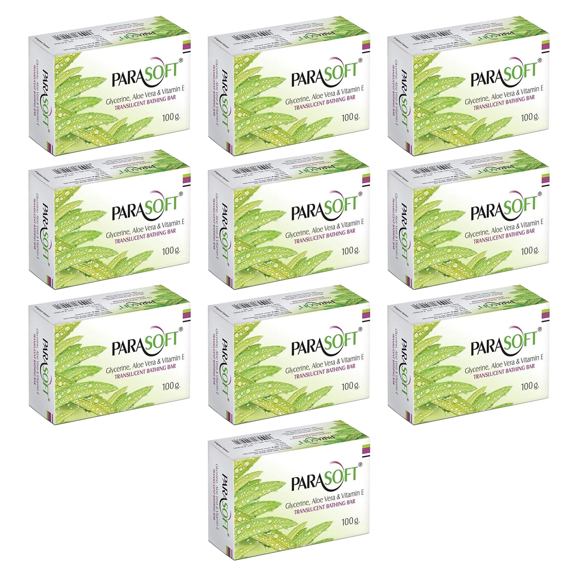 Shoprythm Dry,Parasoft Pack of 10 Salve Parasoft Soap 100g Shoprythm Dry,Parasoft Pack of 10 Salve Parasoft Soap 100g